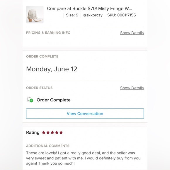 Compare at Buckle $70! Misty Fringe Western Ankle Boot - Picture 7 of 13